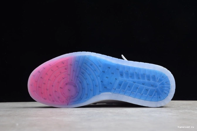 Zoom High CK6637-104 Retro Blue Air Jordan 1 White Racer 0709